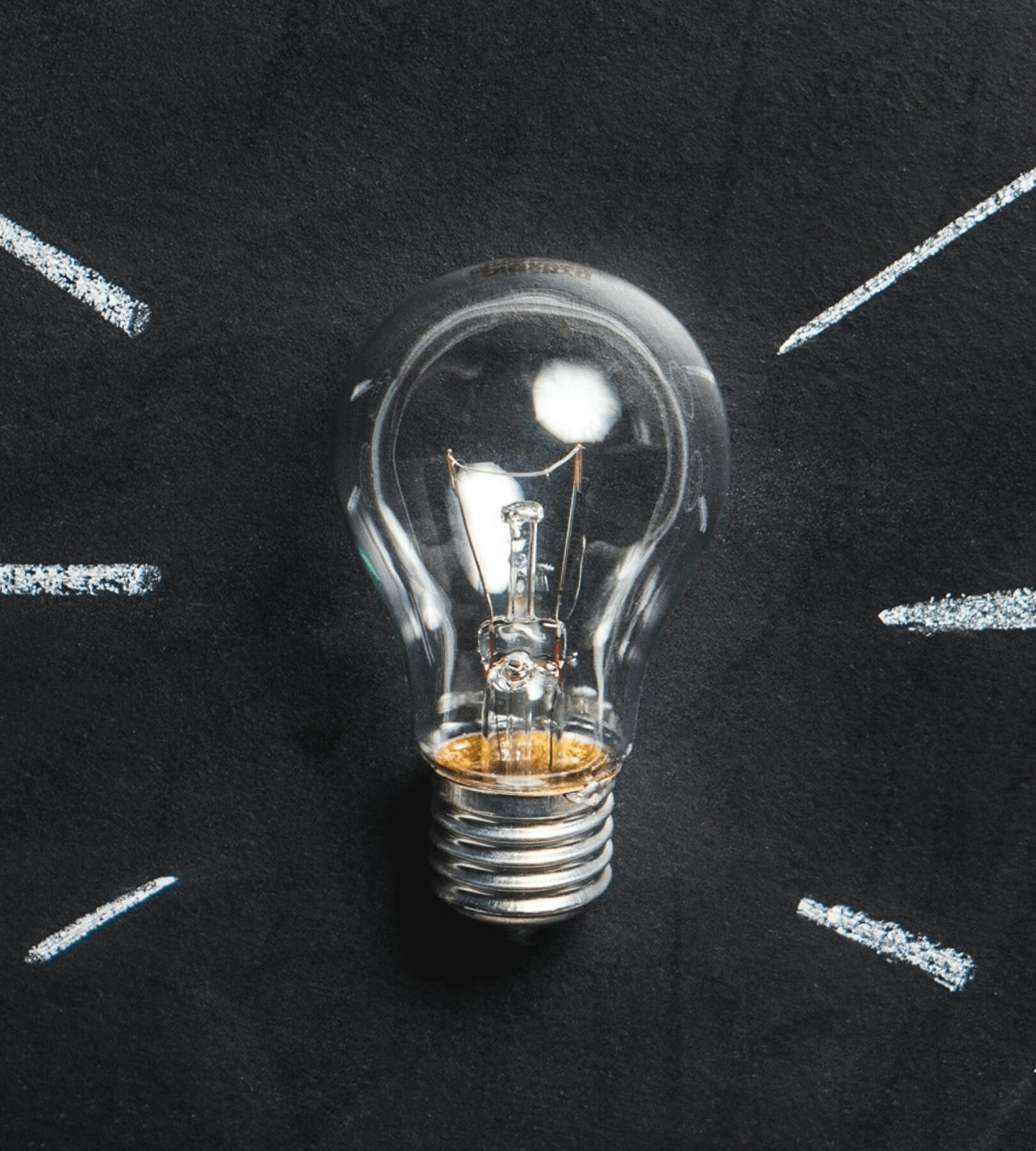 Image of a lightbulb, to represent creating a healthcare CX digital transformation strategy